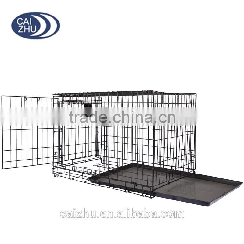 Black Cheap Poultry farming equipment metal large steel iron dog cage