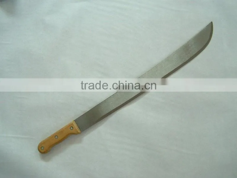 matchet with wood handle