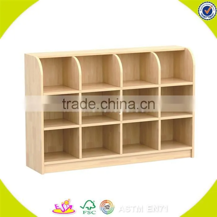 wholesale top quality wooden kids bookshelf great household wooden kids bookshelf hot toddler wooden kids bookshelf W08D044