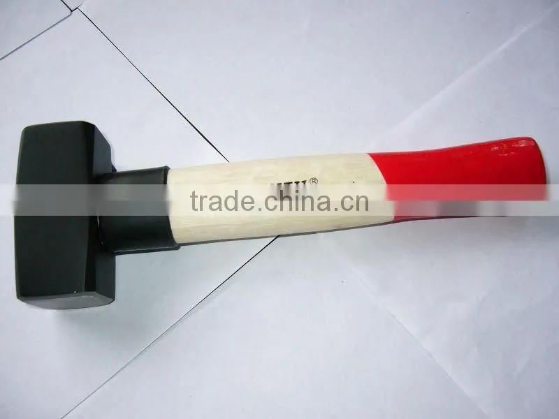 Germany type stoning hammer with TPR handle / stoning hammer forged