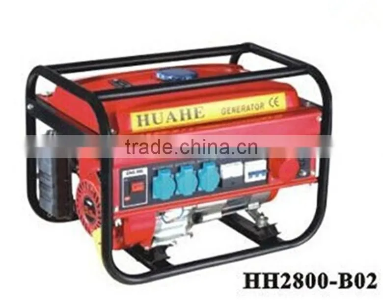 5.5hp portable gasoline generator sets 2kw,gasoline engine with168
