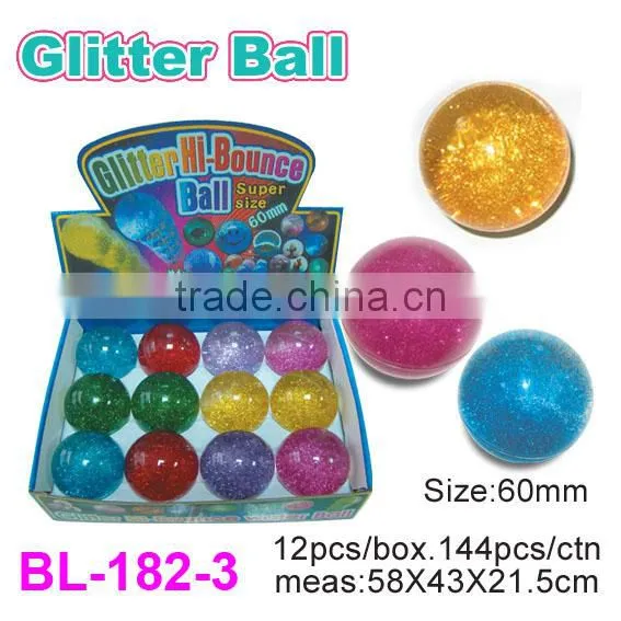Colorful Glitter Bouncy Balls for Kids