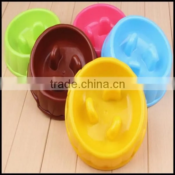 Puppy Dog Slow Down Eating Feeder Dish Pet Dog Cat Feeding Food Bowl Hot sale,custom plastic pet bowls manufacturer