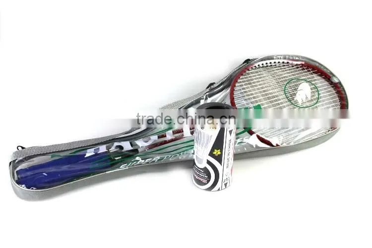 badminton rackets on sale Low price good quality ferroalloy badminton racket