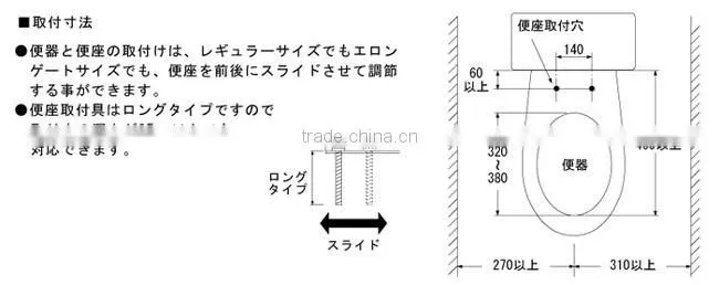 Japanese Toilets Bidets Shower electric toilet seat SHOWANZA by SANEI Washlet