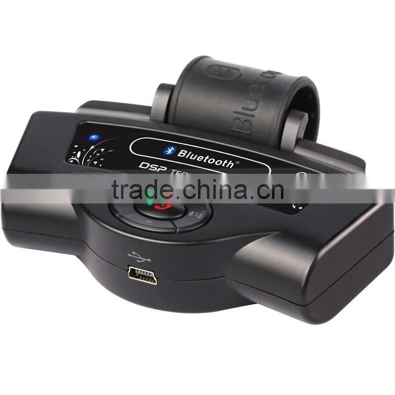 wireless bluetooth handsfree steering wheel mounted car kit with keyboard dsp technology