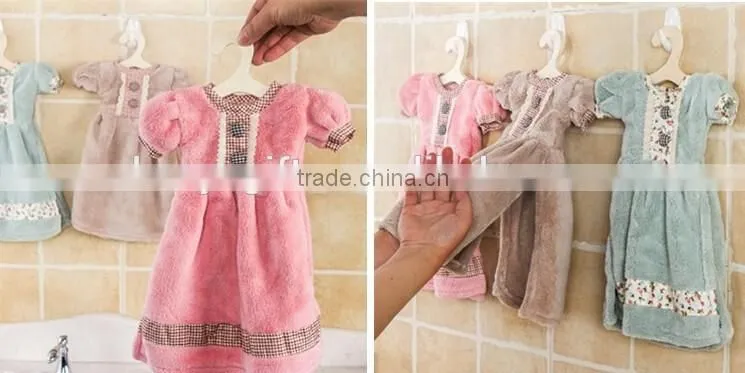 Best Quality Princess Dress Printed Kids Small Airline Hand Towels For Children Microfiber Hand Towel