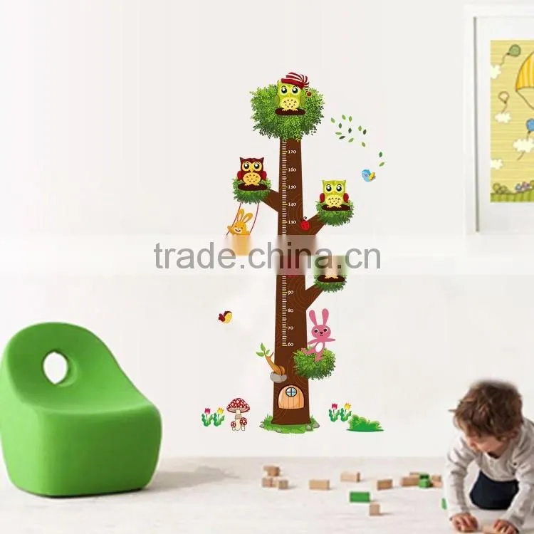 3D Kids Height Growth Chart Home Decor,Wall Sticker For Kids Room