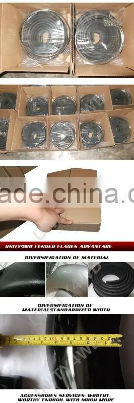 China Manufacturer XJ 4x4 arc wheel fender