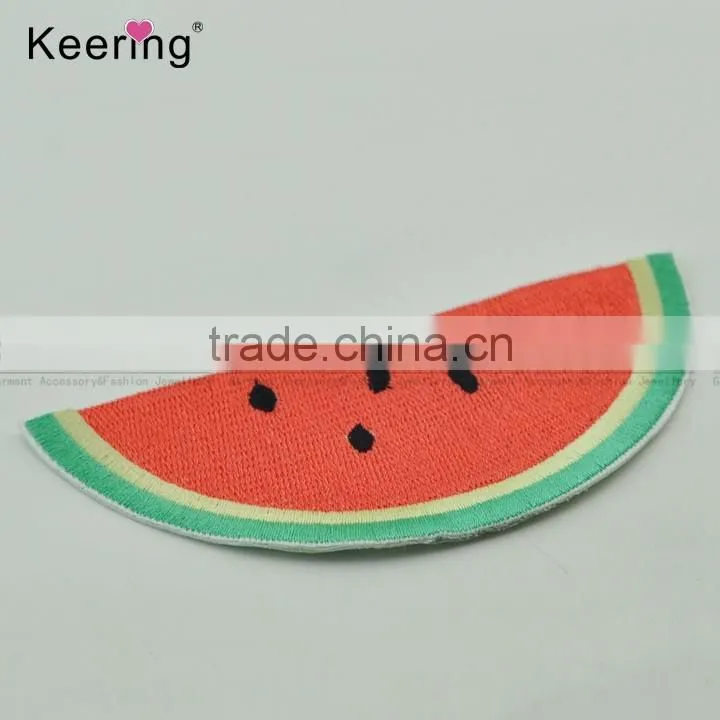 Colorful watermelon fruit custom embroidery textile patch WEF-060