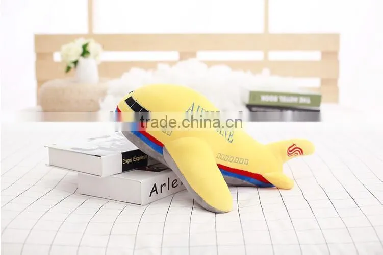 Plush air shaped toy airplane for kids stuffed toy wholesale