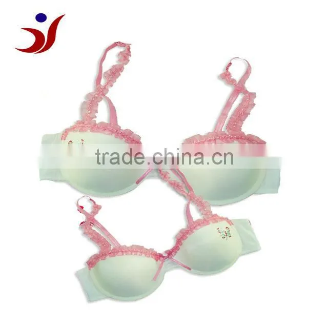 hot sell sexy quarter cup fashion butterfly printed bra