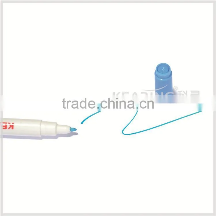Kearing Water Erasable Pen 1.0mm & 0.5mm Dual Tip Blue Fabric Marker Pens with ASTM & EN71 Cerification # WB1005
