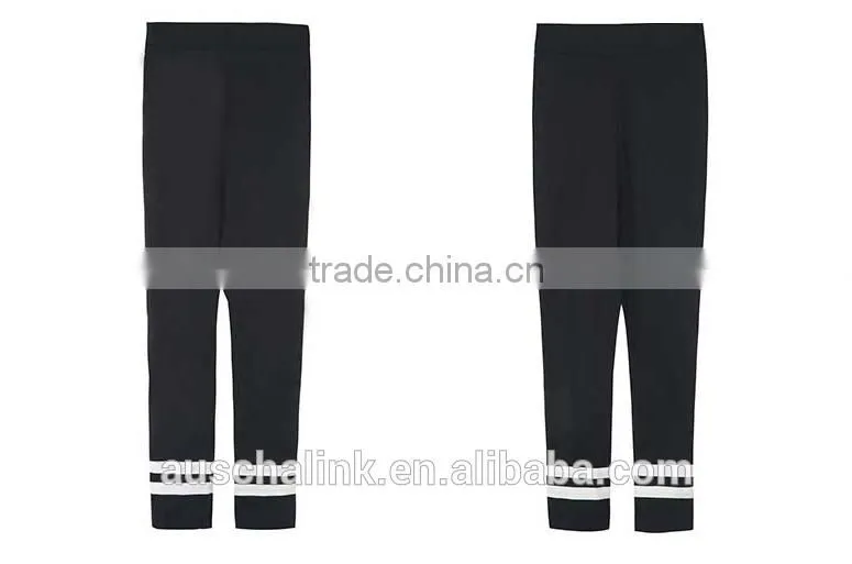 auschalink wholesale new design contrast stripe youth baseball pants