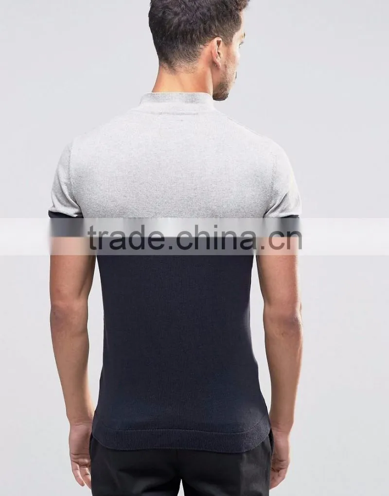 MGOO OEM Manufacturer Summer Cheap 180g 100% Cotton Short Sleeve Contrast Color Breathable Mens Knit POLO Shirt