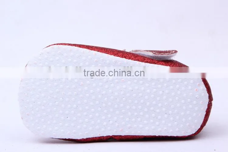 214 brand new infant baby girls glitter shoes fashion newborn baby soft cotton prewalker baby shoe
