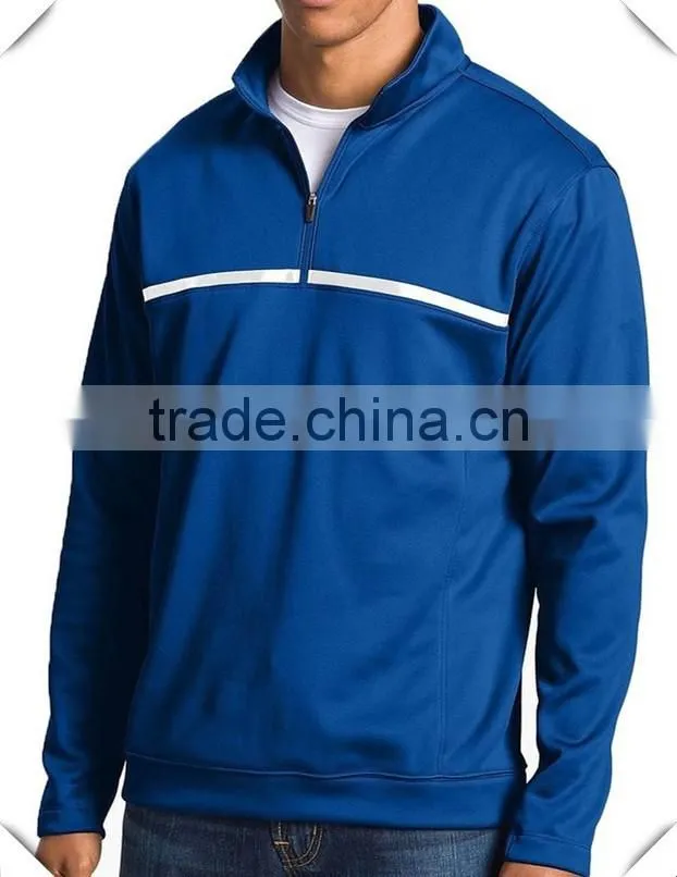 wholesale men's high quality performance golf pullover jackets with 1/4 zipper, Golf Men's Half Zip Cover Up