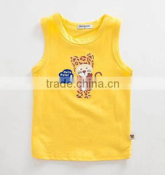 Custom Breathable Nylon Sport Kids Singlet Fashion Children Tank Top