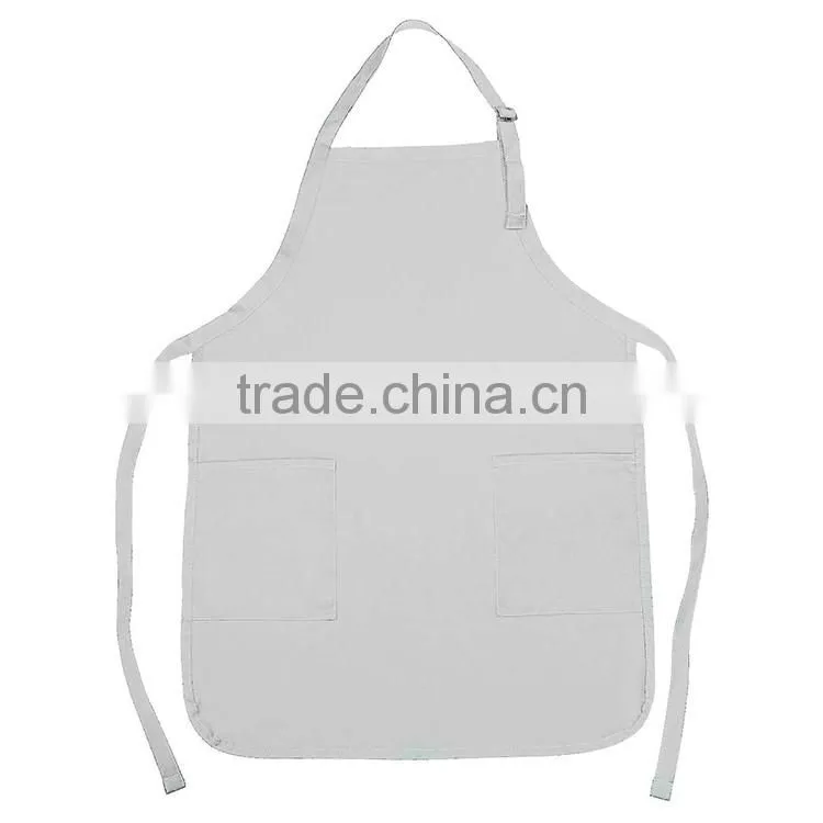 Bulk Cheap Price Heat Resistance Blank With Pocket Cooking Cotton Kitchen Apron
