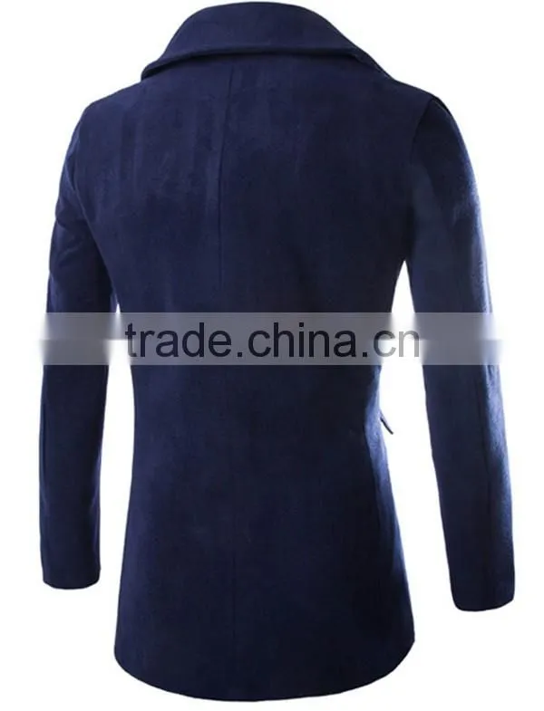 Hot sale good quality cheaper price boy youth style international fan woolen long men winter coat