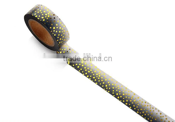 Gold Foil Polka Dot Masking Tape