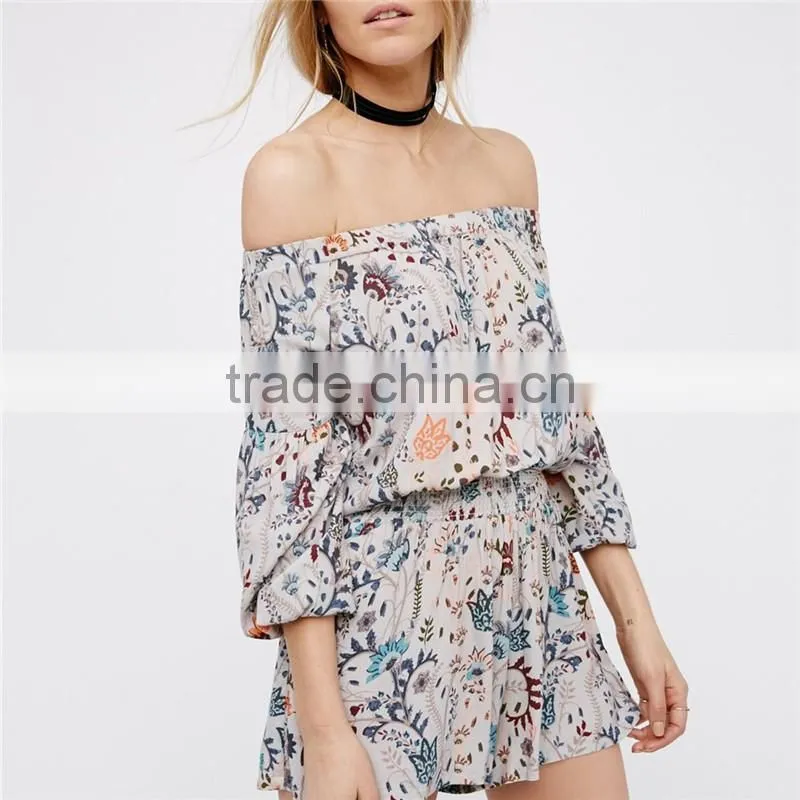 Custom designs plus size hippie vintage boho clothing romper women