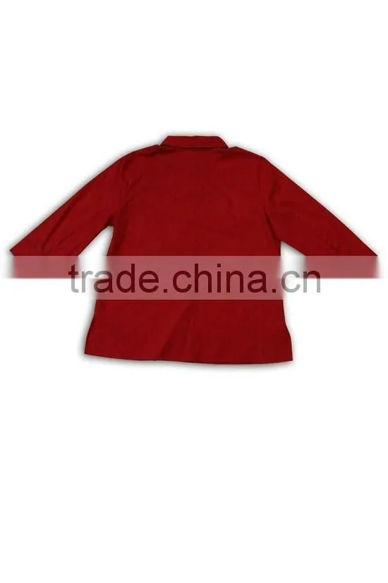 Woman Middle Blouses Tatting Decent Shirt workwear breathful women uniform shirt