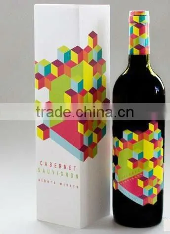 cardboard red wine box