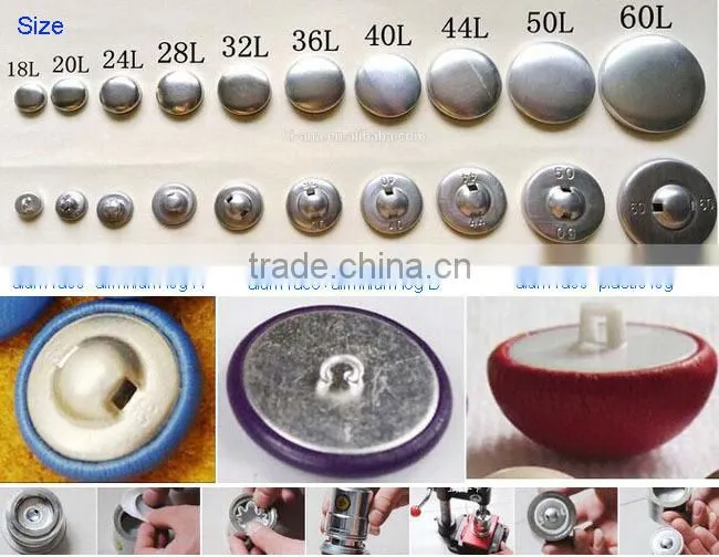 hi-ana button1 Free sample available Good Price wholesale aluminum cover buttons
