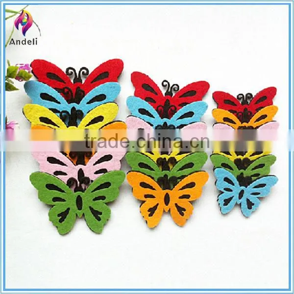 eco-friendly felt butterfly die cut felt shapes