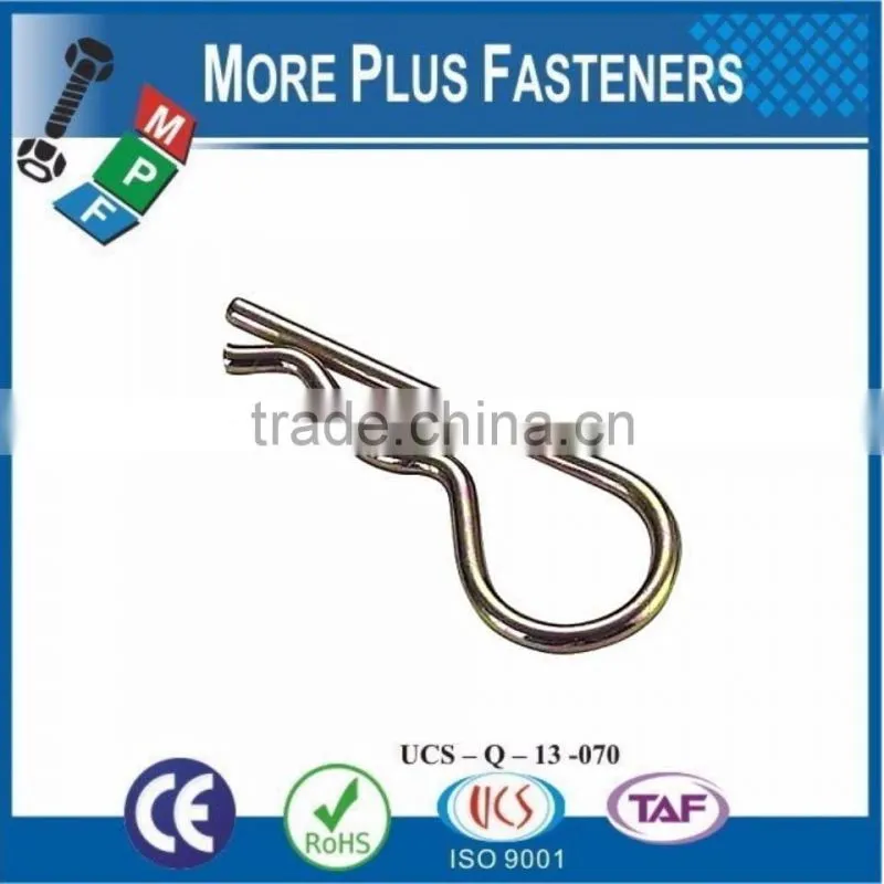 Made In Taiwan Brass Stainless Steel Zinc Plated Hitch Pin Clips