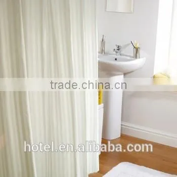 high quality star hotel shower curtain with strip