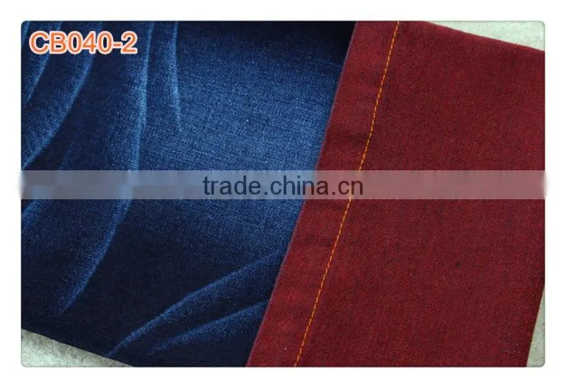 Certificated Unique Color organic denim fabric