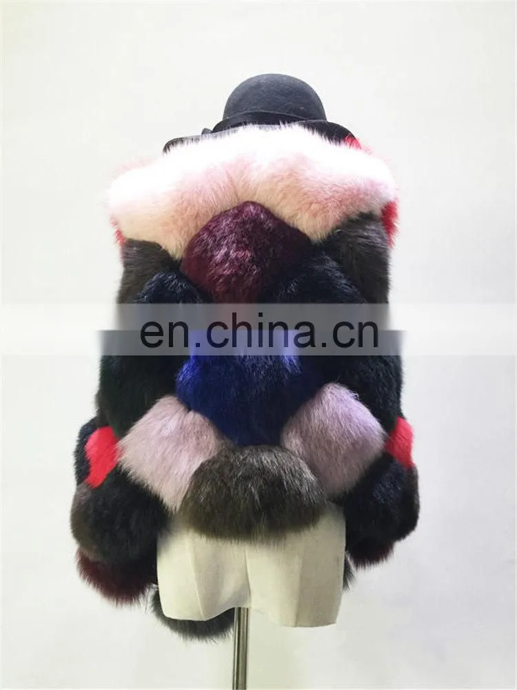 New Fashion Clothes Natural Fur Waistcoat Winter Women Warm Fur Real Fox Vest