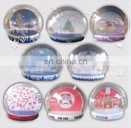 Custom snowman themed snow globe/Inflatable bubble tent