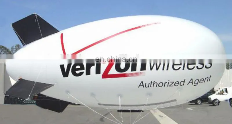 Promotional inflatable blimp, inflatable airship with logo printing for wedding