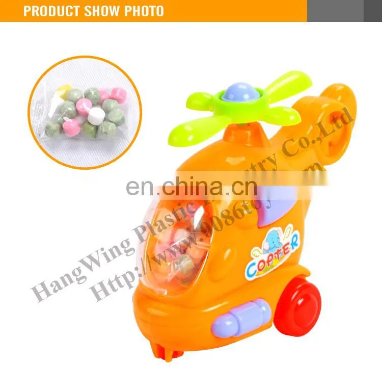 Cheap Cartoon Pull Line Plane Candy Machine Toys