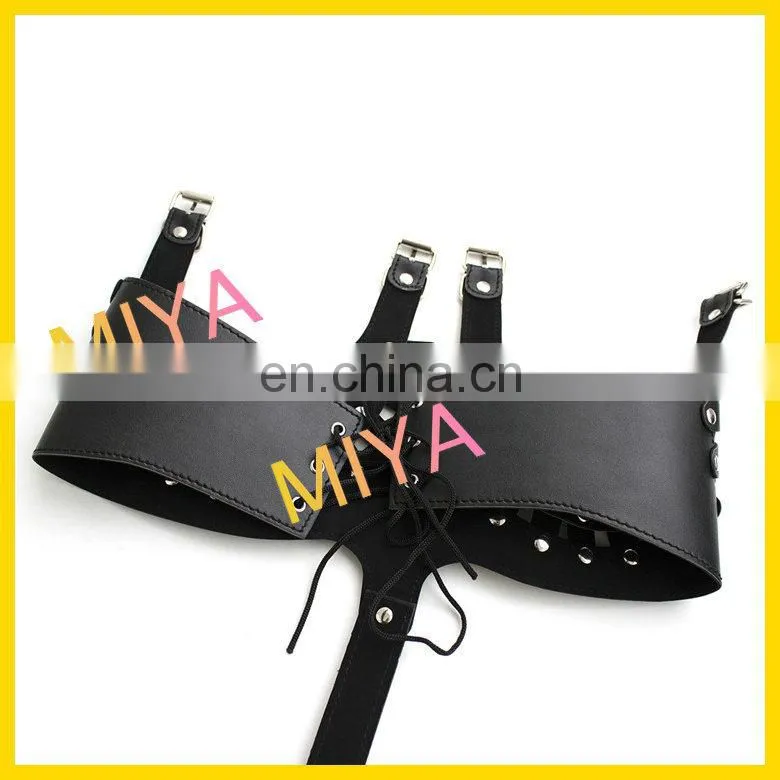 Adjustable Queen's PU Leather Costume Bondage Harness