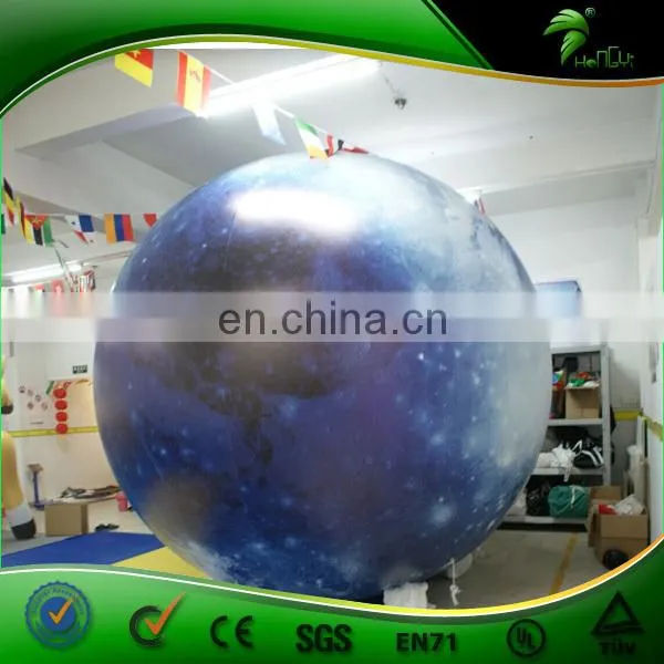 Astonishing Inflatable Decoration Sphere Moon Balloon Inflatable Chandelier Planet LED Light