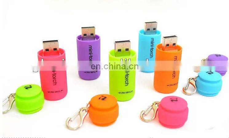 Top quality rechargeable mini torch USB led diving torch ruther usb charger torch