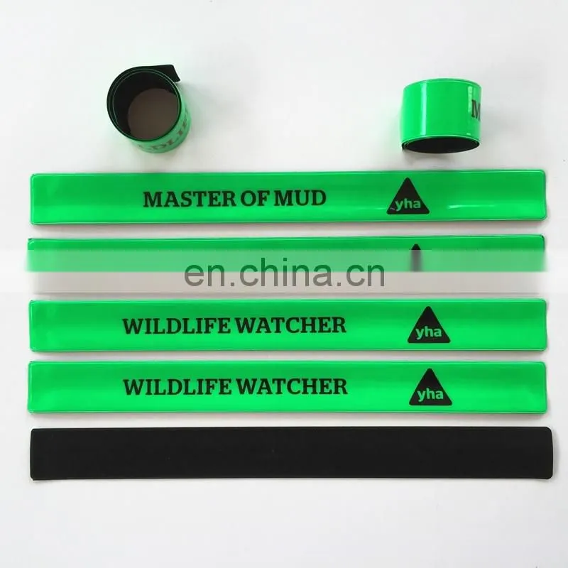 EN13356 Hot Sell gifts Reflective slap Wrap band