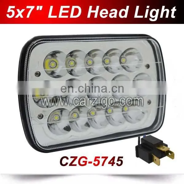 offroad driving Hi/Lo auto parts Aluminum housing dot sae e-mark 4*6 led headlight for tractor heavy truck car for jeep price