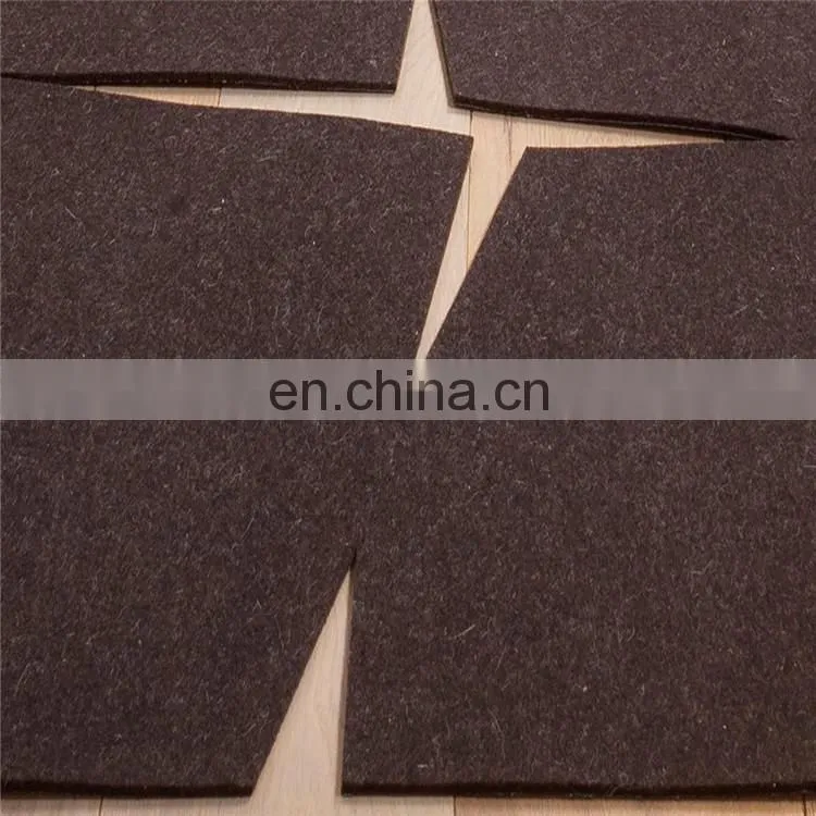 Rectangle contemporary geometric felt area rug,floor covering, modern design felt carpet