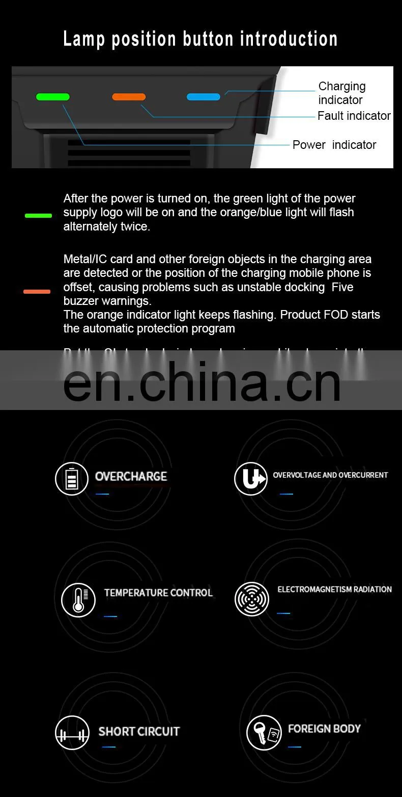 Wireless charger car mount for auto qi wireless car charger smart sensor car wireless charger for Volvo NEW 60/90 series