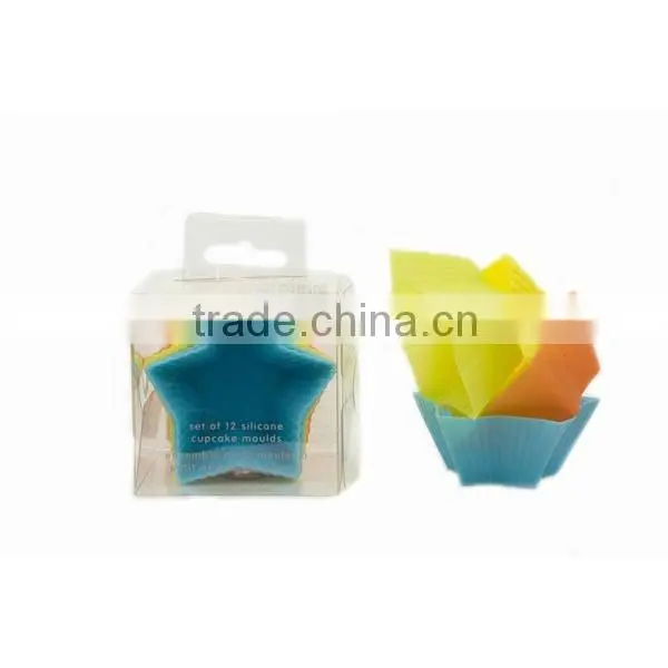 star silicone muffin cases