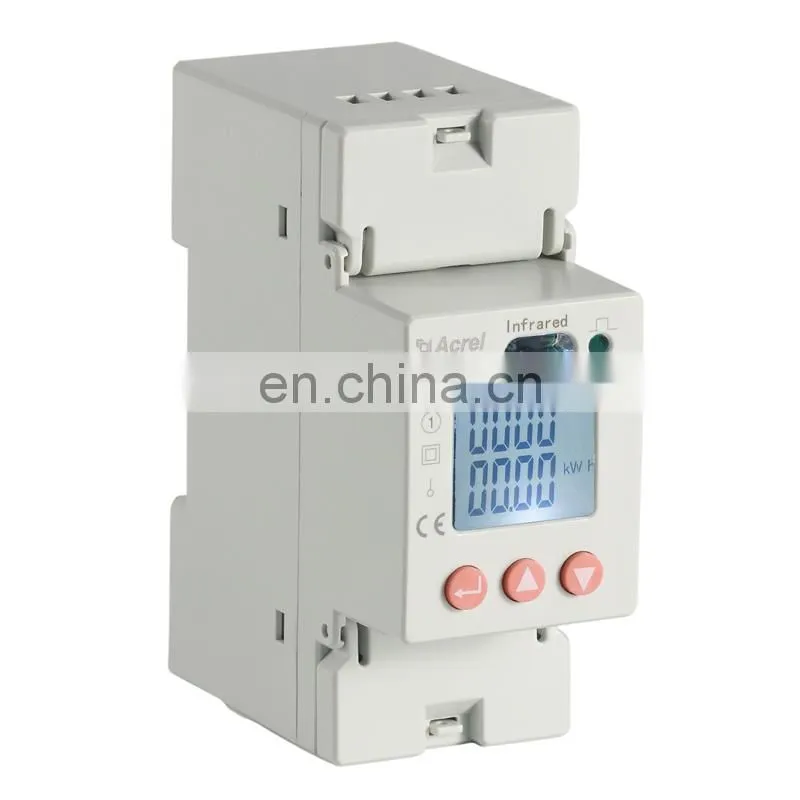 Acrel ADL100-ET/F single phase lcd display Din rail mounted multi tariff energy counting digital power meter with CE