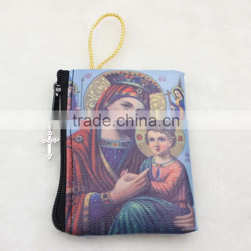 Imitation leather rosary bag