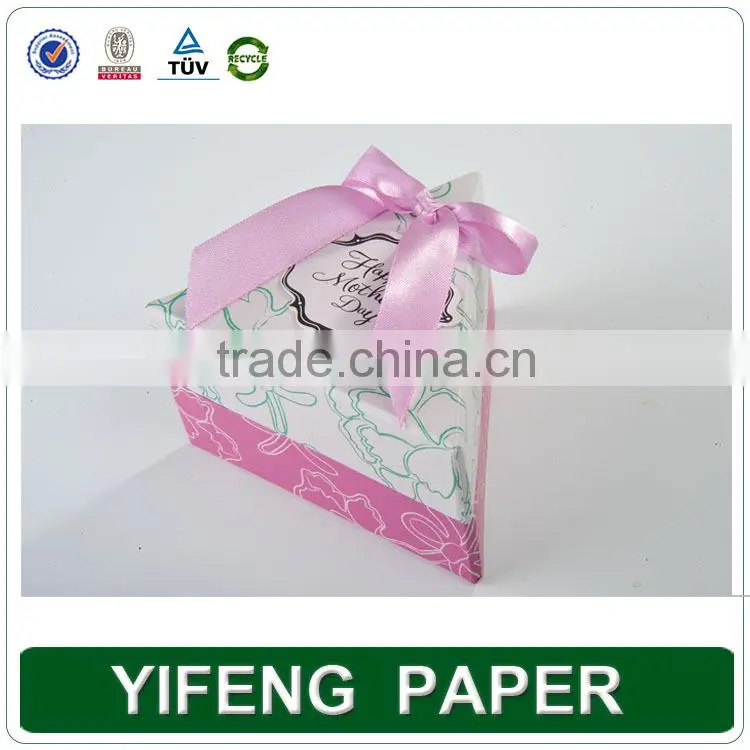 Alibaba China ribbon bowknot decorative wedding gift box,paper gift box