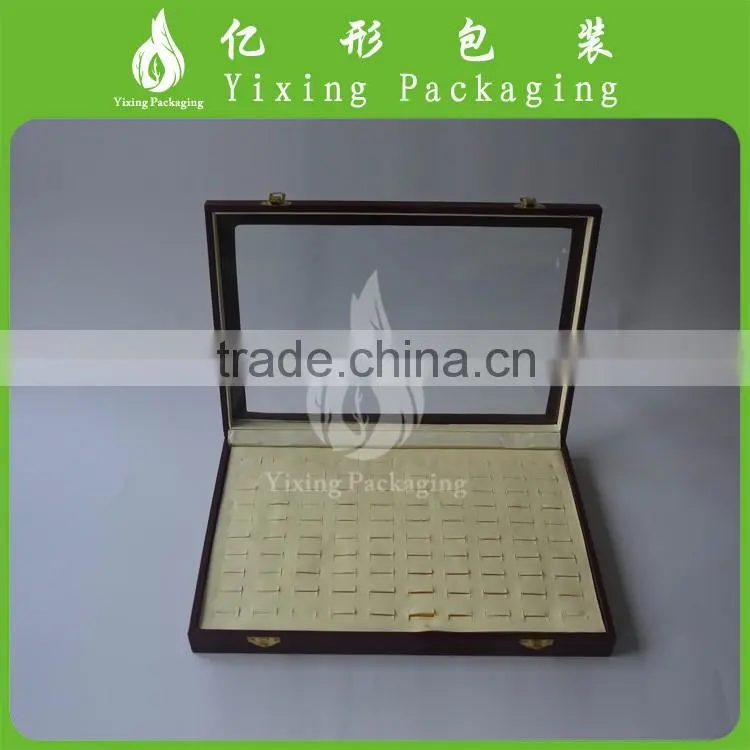 Fancy design PU leather packaging box / leather jewelry box wholesale