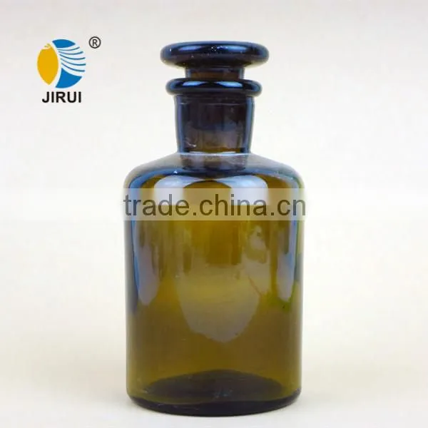 250ml Small Mouth Amber Glass Reagent Bottles